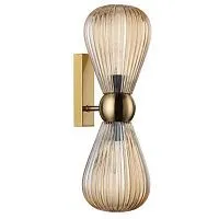 Бра ODEON LIGHT EXCLUSIVE  5402/2W Elica стекло/золотой 